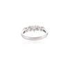 925 Sterling Silver Five Heart Diamond Wedding Band - Image 5