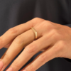 925 Sterling Silver Flat Band Ring | Delicate Pinky Ring for Women