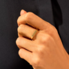 925 Sterling Silver Flat Band Ring | Delicate Pinky Ring for Women - Image 3