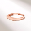 925 Sterling Silver Flat Band Ring | Delicate Pinky Ring for Women - Image 4