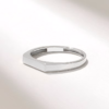 925 Sterling Silver Flat Band Ring | Delicate Pinky Ring for Women - Image 6
