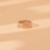 925 Sterling Silver Flat Bead Diamond Eternity Ring - Image 3