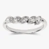 925 Sterling Silver Floating Bezel Marquise Five-Stone Bridal Ring for Women - Image 6