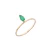 925 Sterling Silver Floating Emerald Ring - Image 2