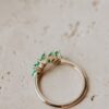 925 sterling silver ring with a slim 0.64 ct stone arrangement