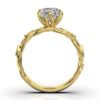 Floral-inspired ring with excellent brilliance and luster