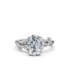 925 sterling silver ring with delicate floral-inspired setting