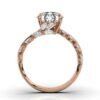 925 Sterling Silver Floral Inspired Diamond Engagement Ring - Image 3