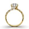 925 Sterling Silver Floral Inspired Diamond Engagement Ring - Image 5