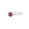925 Sterling Silver Floral Ruby Ring - Image 3