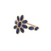 925 Sterling Silver Floral Sapphire Ring - Image 3