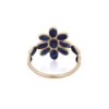 925 Sterling Silver Floral Sapphire Ring - Image 4