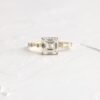 Sterling silver Fluency ring with Asscher cut stone