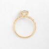Modern Fluency ring with geometric Asscher cut detail