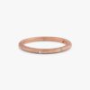 925 Sterling Silver Flush Set Brushed Diamond Ring - Image 3
