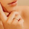 925 Sterling Silver Flush Set Diamond Band - Image 4