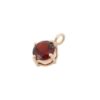 925 Sterling Silver Garnet Dainty Pendant - Image 2