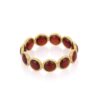 925 Sterling Silver Garnet Eternity Band - Image 4