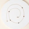 925 Sterling Silver Garnet Station Necklace - Image 6