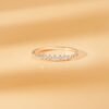 925 Sterling Silver Graduated Diamond Ring with 0.16 ctw