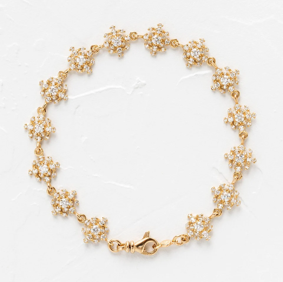 925 Sterling Silver Grand Diamond Edison Bracelet
