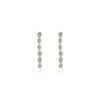 925 Sterling Silver Green Sapphire Dangle Earrings