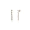 925 Sterling Silver Green Sapphire Dangle Earrings - Image 3