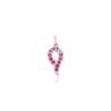 925 Sterling Silver Gypsy Set Ruby Gemstone Pendant