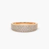 Half eternity band with 94 round CZ stones