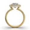 925 Sterling Silver Halo Claw Diamond Ring - Image 3