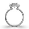 925 Sterling Silver Halo Claw Diamond Ring - Image 9