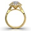 925 Sterling Silver Halo Diamond Engagement Ring - Image 6