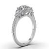 925 Sterling Silver Halo Diamond Engagement Ring - Image 7