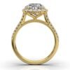 925 Sterling Silver Halo Diamond Engagement Ring - Image 3