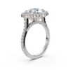925 Sterling Silver Halo Diamond Engagement Ring - Image 3