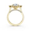 925 Sterling Silver Halo Diamond Engagement Ring - Image 7