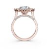 925 Sterling Silver Halo Diamond Engagement Ring - Image 9