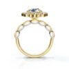 925 Sterling Silver Halo Diamond Engagement Ring - Image 5