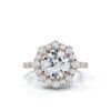 925 Sterling Silver Halo Diamond Engagement Ring - Image 7