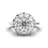 925 Sterling Silver Halo Diamond Ring