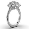 925 Sterling Silver Halo Diamond Ring - Image 3