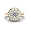 925 Sterling Silver Halo Diamond Ring - Image 6