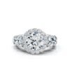 925 Sterling Silver Halo Diamond Ring