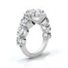 925 Sterling Silver Halo Diamond Ring - Image 3