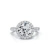 925 Sterling Silver Halo Diamond Ring - Image 7