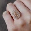 925 Sterling Silver Halo Diamond Ring - Image 5