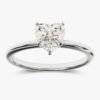 Slim engagement ring with 1.50 mm band width