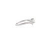 925 Sterling Silver Heart Shaped Diamond Chevron Ring - Image 3