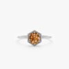 925 Sterling Silver Hexagon Citrine Ring - Image 2