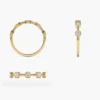 Five stone ring with 2.5 mm round stones